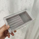 Transparent desktop dustproof small single-layer drawer jewelry velvet cloth jewelry storage box ring bead anti-oxidation box
