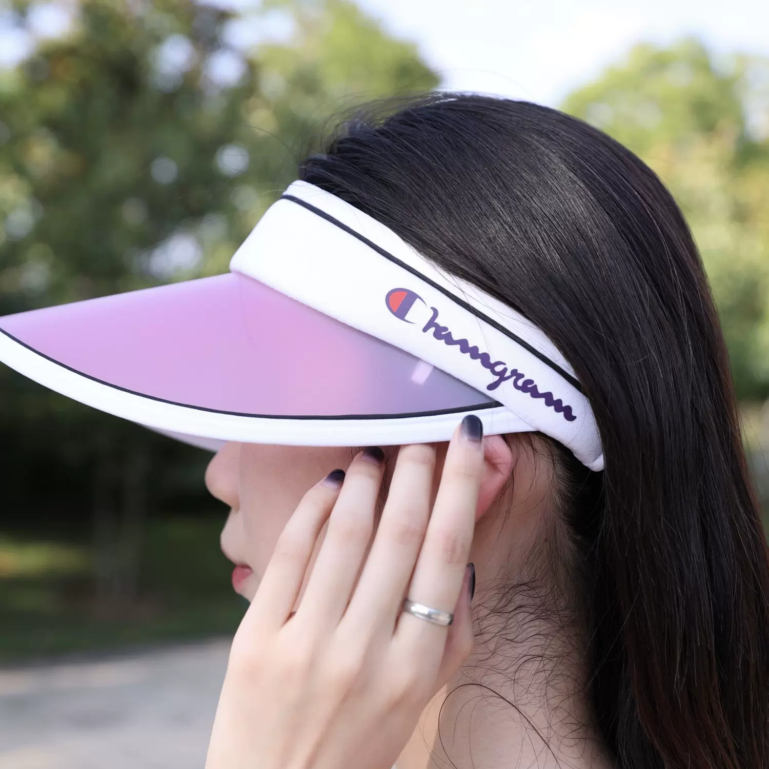 夏季速干透气户外防晒帽运动跑步遮阳帽防紫外线空顶帽大帽檐女士-Taobao
