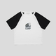 GOODBAI basketball logo retro tight ragdoll sleeve short sleeve T-shirt