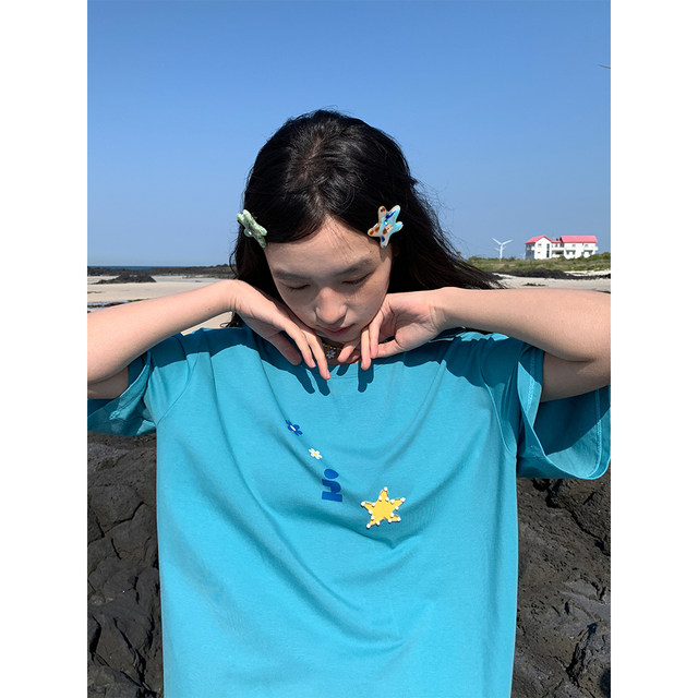 Tagi.<Tapi Star> Colorful bangs clip multi-color starfish headdress clip hair clip cute hair card