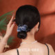 Bosiya ink-dyed large intestine hair band for women 2025 new style national style hair tie rubber band high ponytail flower hair accessory
