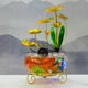 
Mengli lotus fish tank flowing water fountain ornament u decorative humidifier opening gift (large gradient water wheel)