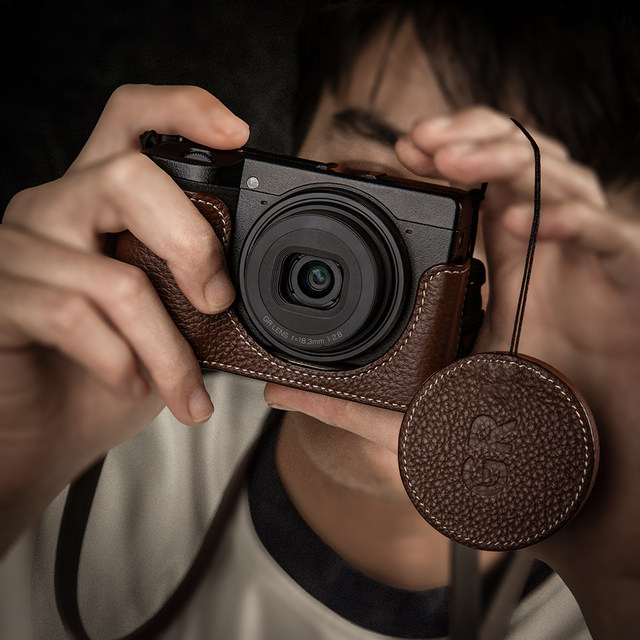 
Suitable for Ricoh GR3/GR3X Leather Case Genuine Leather Base GR4 Camera Protective Case GR3 Protective Case Camera Bag