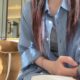 Blue linen plaid shirt for women 2025 summer new loose and versatile casual style sun protection shirt jacket ins