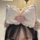 Cute bow furry face wash headband for women 2025 new style headband cartoon amusement park check-in, photo and issue card