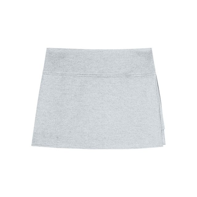 Gray lulu sports short skirt for women with hip A-line skirt 2024 new summer sweat skirt short yoga pants skirt
