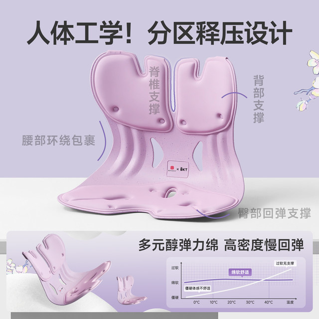 BKT waist protection cushion long-term artifact backrest ergonomic chair seat posture support office department support official flagship store