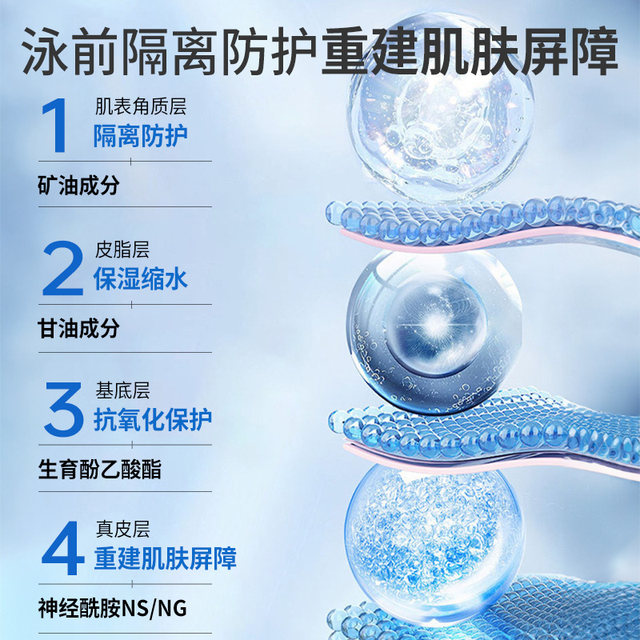 Swimming anti-chlorine emulsion body lotion professional chlorine dechlorination shampoo shower gel two-in-one special moisturizing lotion chlorine removal