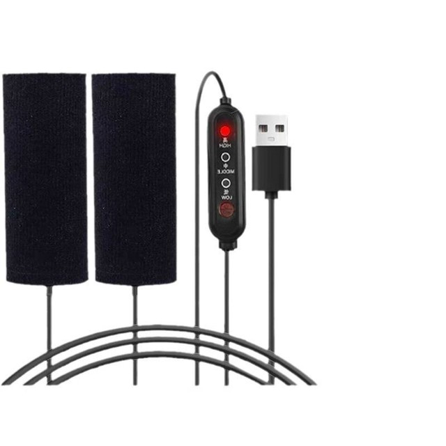 Winter USB electric heated handle charging heated handle cover electric battery handlebar heater motorcycle hand warmer