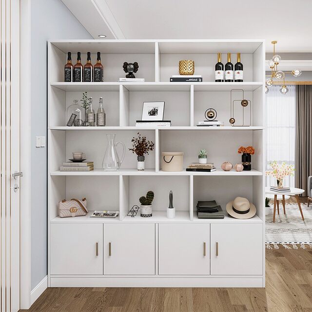 Wine cabinet display cabinet home modern simple storage rack living room small entrance cabinet wall partition cabinet wine rack