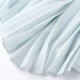 wana try blue green heavy industrial accordion pleated irregular skirt summer new high-end long skirt women's clothing