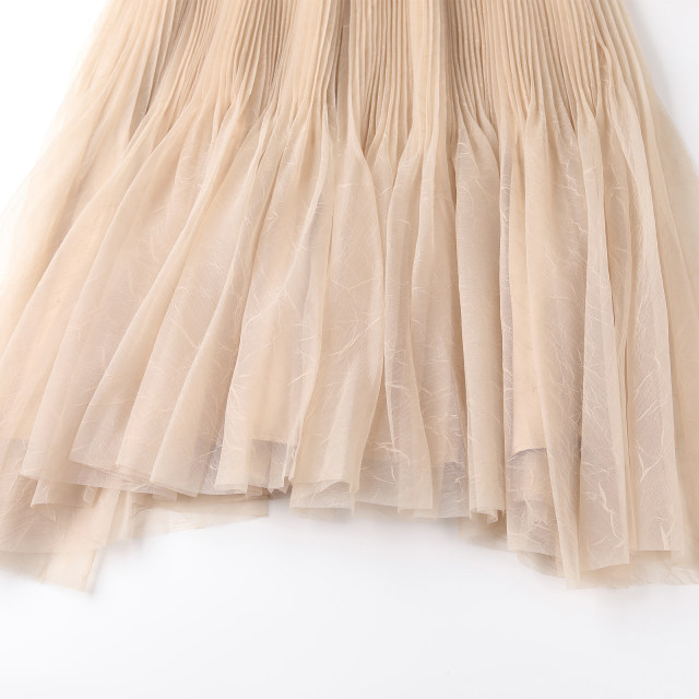 
wana try fashionable casual long skirt 2025 summer new cinnamon pink fairy-like pleated skirt