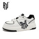 pnj official flagship store genuine men and women couples retro casual sneakers low-cut thick soles heightening senior NY shoes