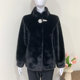 Mom's autumn and winter short mink velvet top, middle-aged lady's woolen coat, middle-aged and elderly women's fur coat