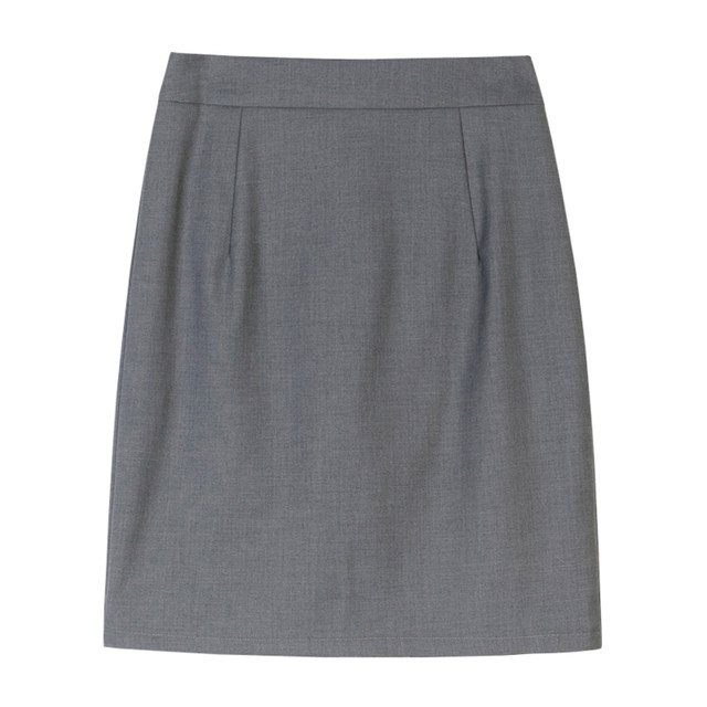 Summer dark gray professional skirt suit skirt women's formal skirt work skirt one-step short skirt hip skirt work skirt