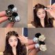 Pearl Lazy Camellia Small Clip Women's Hair Accessory Small Small Hair Clip Bangs Side Clip Hair Clip Headgear