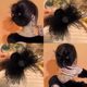 Bow high-end feather clip hairpin 2025 new style back head high-end clip hair accessories hair clip headdress for women