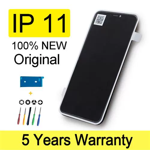 100% оригинальный новый ЖК -дисплей для iPhone 11 отображает сенсорный экран с остроумием
