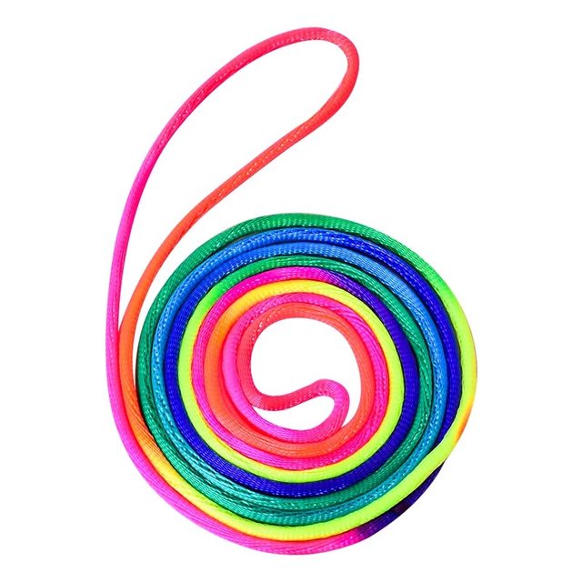 Children's flower ropes ten minutes game between class students color ...