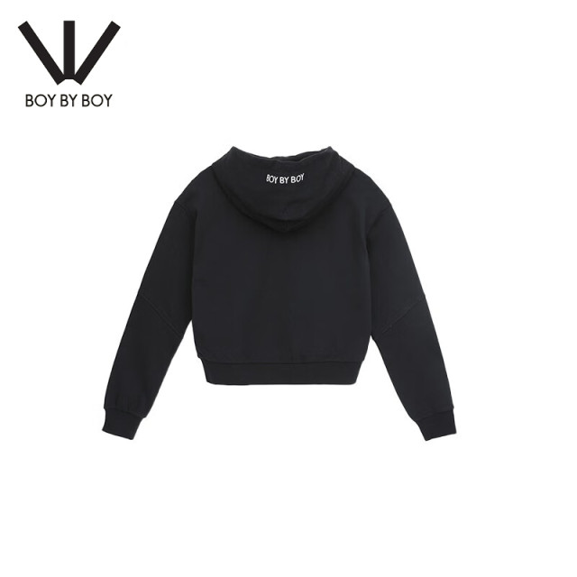 Boy By Boy Spring Trendy Brand Women's Hooded Sweatshirt Pattern Print Crystal Decorative Cloth Pullover W04006