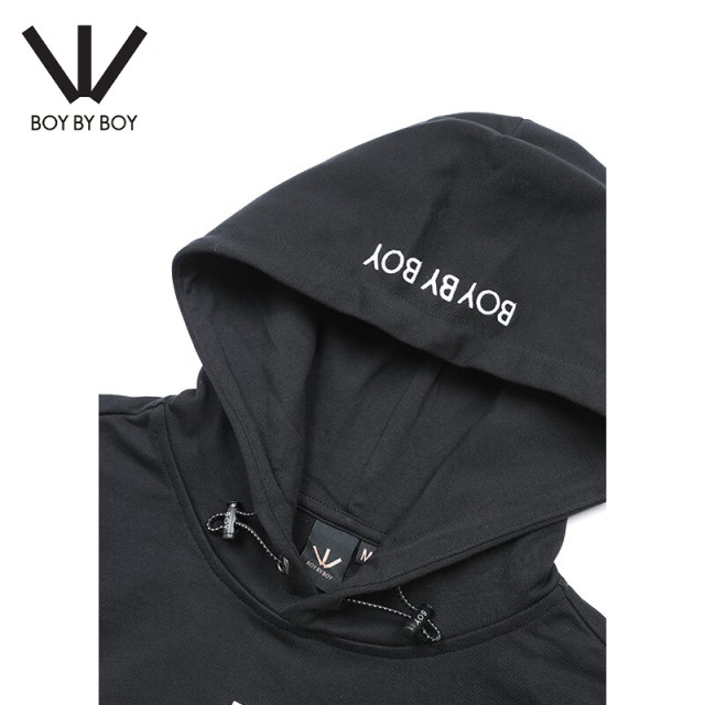 Boy By Boy Spring Trendy Brand Women's Hooded Sweatshirt Pattern Print Crystal Decorative Cloth Pullover W04006