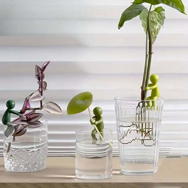 Hydroponic plant growth partner fixed regularizer support frame fish tank pot gardening artifact little man