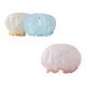 Thick shower hat water waterproof shower double -layer hooded hats kitchen anti -fume hat ladies bath hair cover
