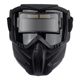 Auto-darkening full-face welder anti-glare anti-grill welding protective mask split breathable heat-insulating eye protection cap