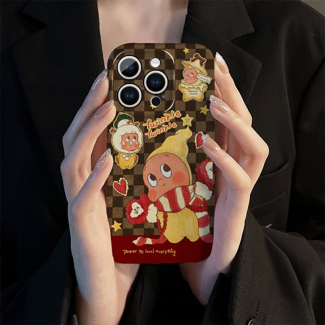 
Applicable to Apple 16 Huawei Xiaomi Oppo Redmi 17 Pro Honor iPhone 15 Promax Mobile Case Women Vivo Cartoon 14 New 13 Protector Case 12 Plaid Star Man mate Anti-fall 1