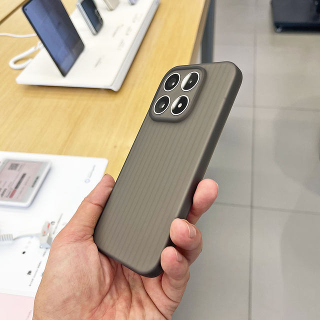 Suitable for Xiaomi 17 mobile phone case soft shell new corrugated corrugated soft shell vertical stripes simple non-slip light and thin all-inclusive lens protective case