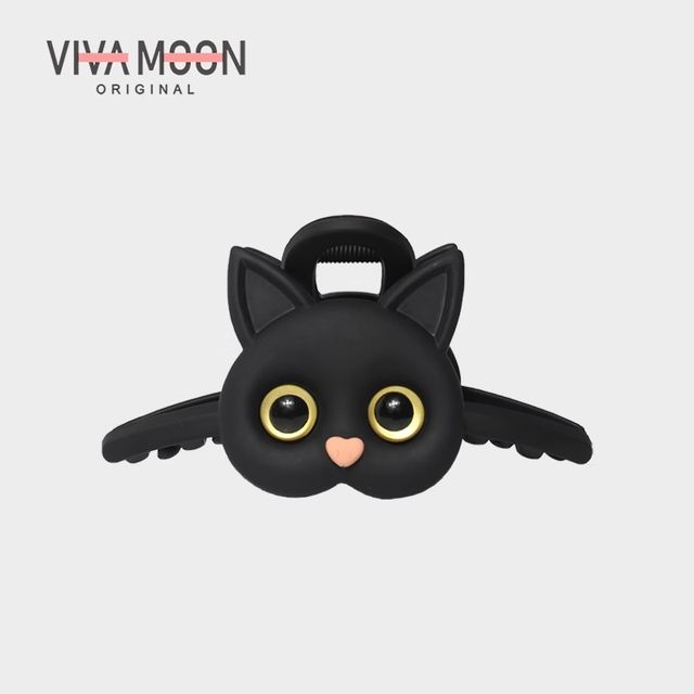 2025 new Korean plush three-dimensional cat grab clip cute hair shark clip hair clip hair clip back of the head of a woman