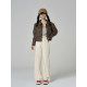 Wangjiayouyu's new versatile jeans slimming straight high waist wide-leg pants women's trousers