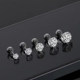 Titanium steel earrings for men's ear piercing earrings light luxury niche high-end sense screw screw buckle ear bone nail men's new ear decoration