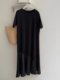 French retro casual slim and age-reducing long T-shirt skirt solid color round neck irregular skirt short sleeve dress trendy