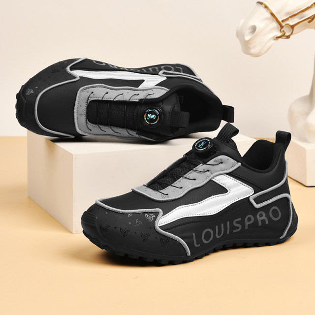 LOUISPRO brand 2025 new summer men's versatile casual sports heightened button soft sole dad shoes