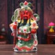 High -end ceramics Guan Erye statue Wucai Shen Guan Gong Gong Shen Gong Gong Guan Guan Yu red face Wuguan Gong

