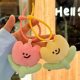 
Student gift cute cartoon tulip plush doll keychain pendant girl back ornament pendant best friend couple