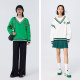 [The same model of the mall] Malisen Marrine sweater, two loose spring new contrasting bulls, retro, retro
