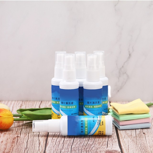 Glasses cleaning liquid, glasses cloth, water care liquid, lens cleaning liquid, cleaning glasses artifact, mobile phone screen cleaner