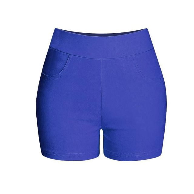 Wear white tennis leggings thin S cotton tight shorts women's candy color casual sports three-quarter pants hot pants
