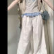 Pure cotton bow embroidered lace gray short-sleeved T-shirt for women's thin new summer short slim top