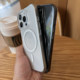 Not easy to yellow transparent hard case suitable for Apple 16 promax magnetic phone case camera buttons all-inclusive iPhone 15 promax protective case 17 simple high definition MagSafe ultra-thin