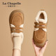La Chapelle plus velvet Birkenstock shoes for women thick-soled 2025 new winter Northeast snow boots thickened Lok Fu cotton shoes