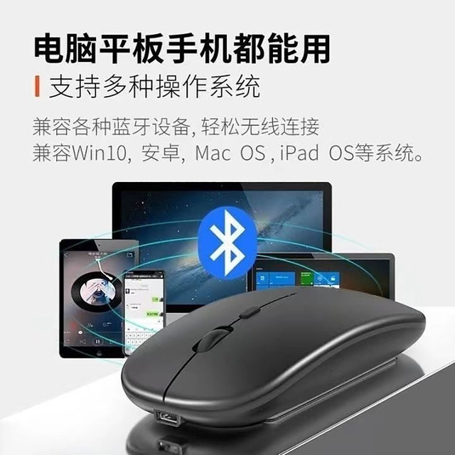 Wireless mouse for girls office silent and rechargeable for Asus HP Lenovo Dell computers