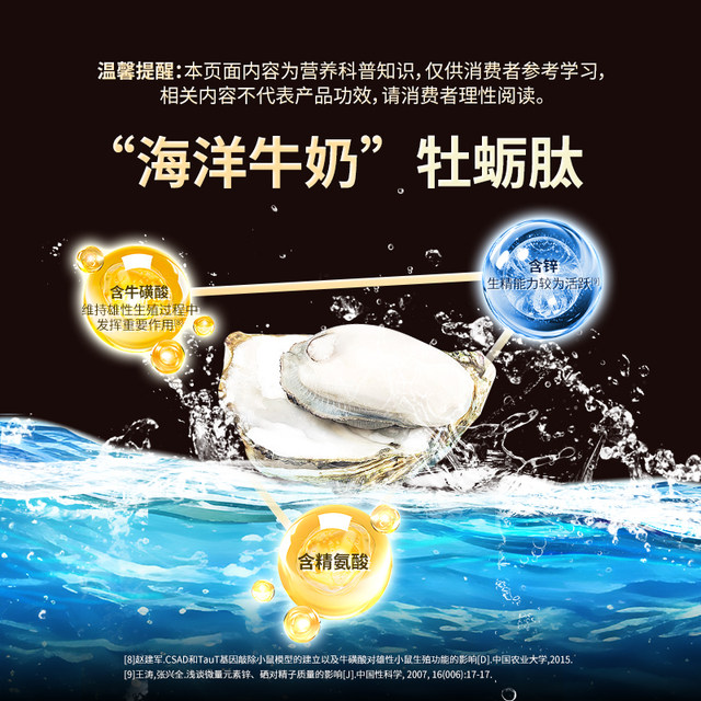 Onnipan's winning oyster peptide tablets candies, highly concentrated oyster tablets, nourishing, late-night zinc supplements to boost energy