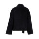 Patavinity grid bears decorative disassembly short two -sided double -sided, female winter cotton wool jacket jacket