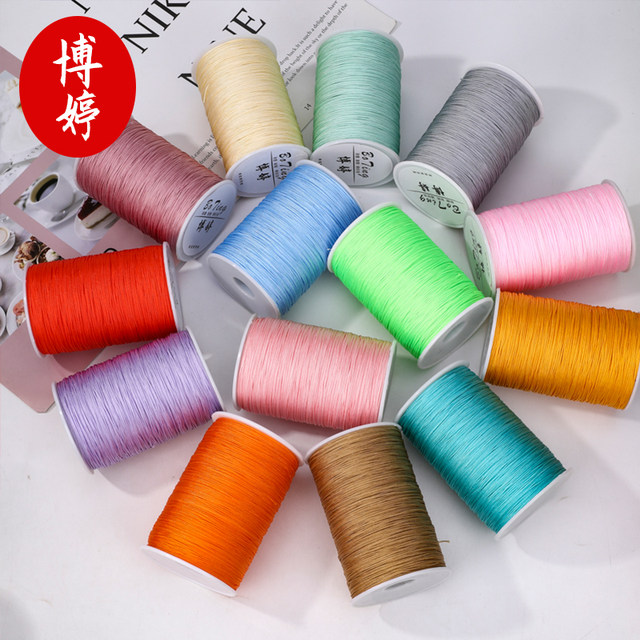 Boting 72 jade line 500 meters large roll jewelry line braided bracelet bracelet red rope DIY pendant red lanyard material