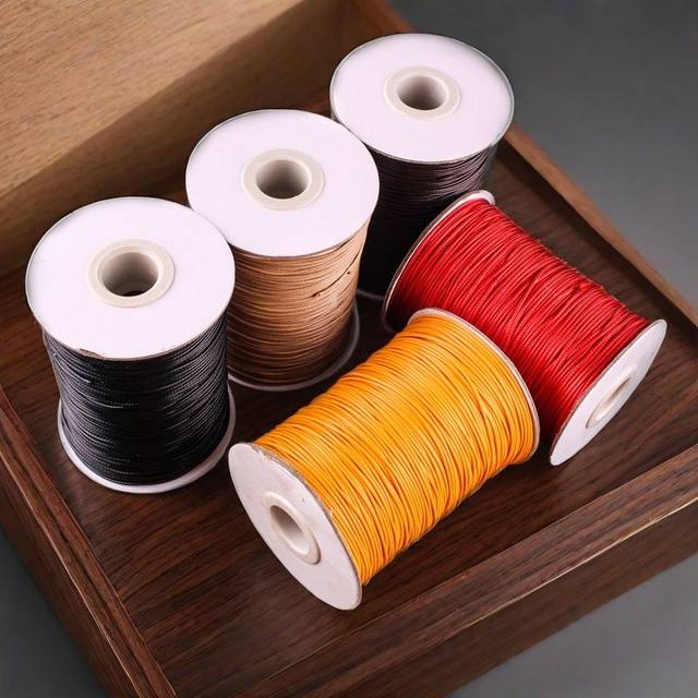 Korean wax rope waxy necklace bracelet wax thread leather rope width line hand rope DIY accessories weaving cable