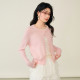 Basic House/Baijiahao Tiansi Fake Two-Piece Sweater Spring New Line Striped Spliced ​​Short Top
