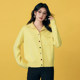 Basic House/Baijiahao Lapel Short Sweater Women's Winter Style Colorful Love Button Cardigan Jacket